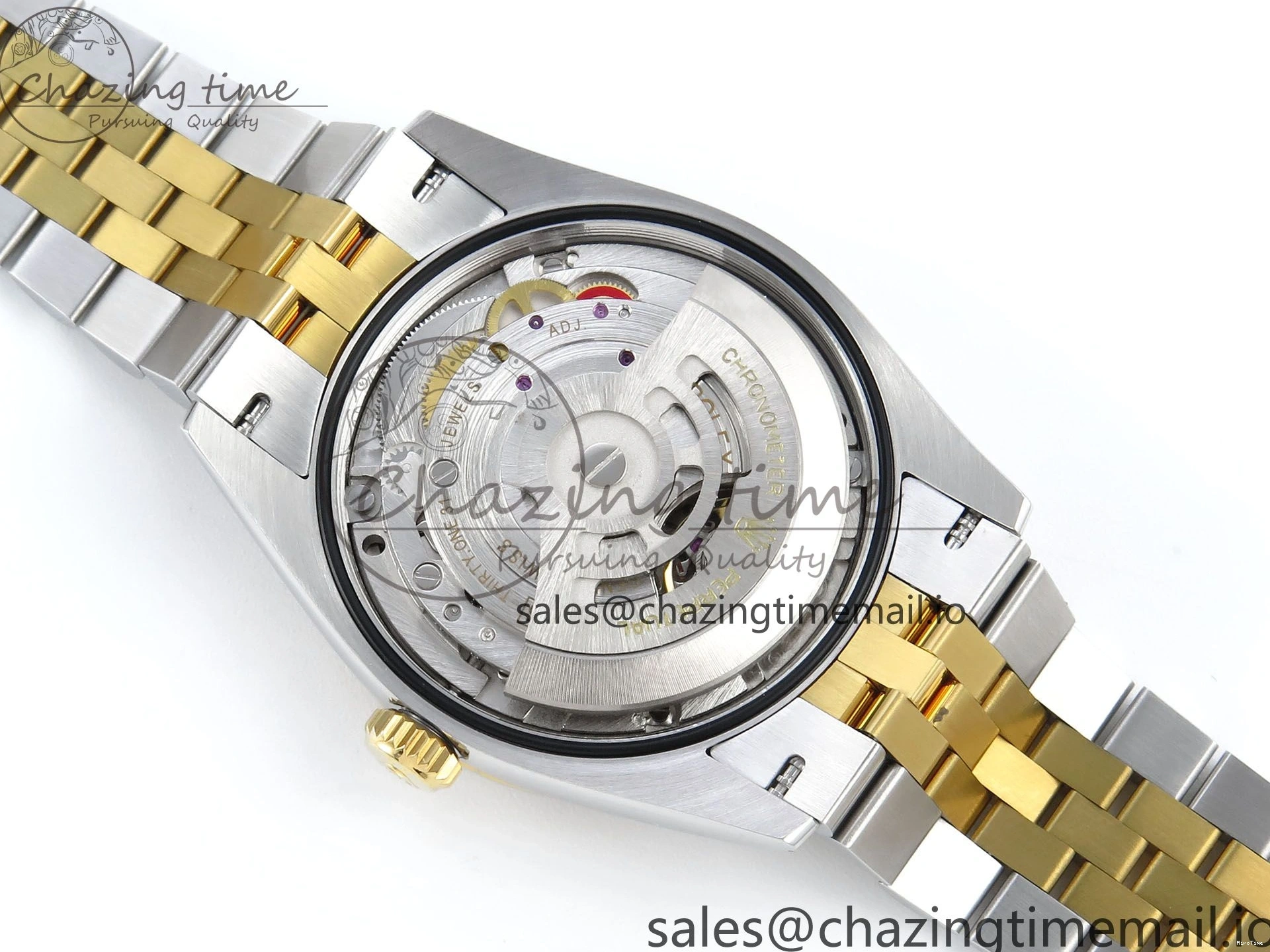 MiroTime 1225 DateJust 36 126233 EWEF Best Edition YG Leaf Dial on SS YG Jubilee Bracelet A Sporty 628